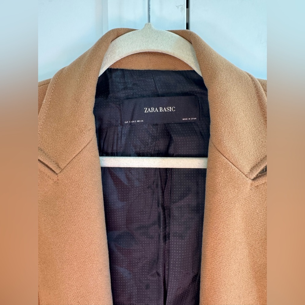 Zara Camel Women's Trench Coat - Picture 2 of 5
